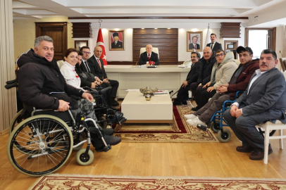 Erzurum'da Engelliler Meclisi'nden Başkan Sekmen'e ziyaret